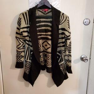 Say What Tan and Black Aztec Shawl